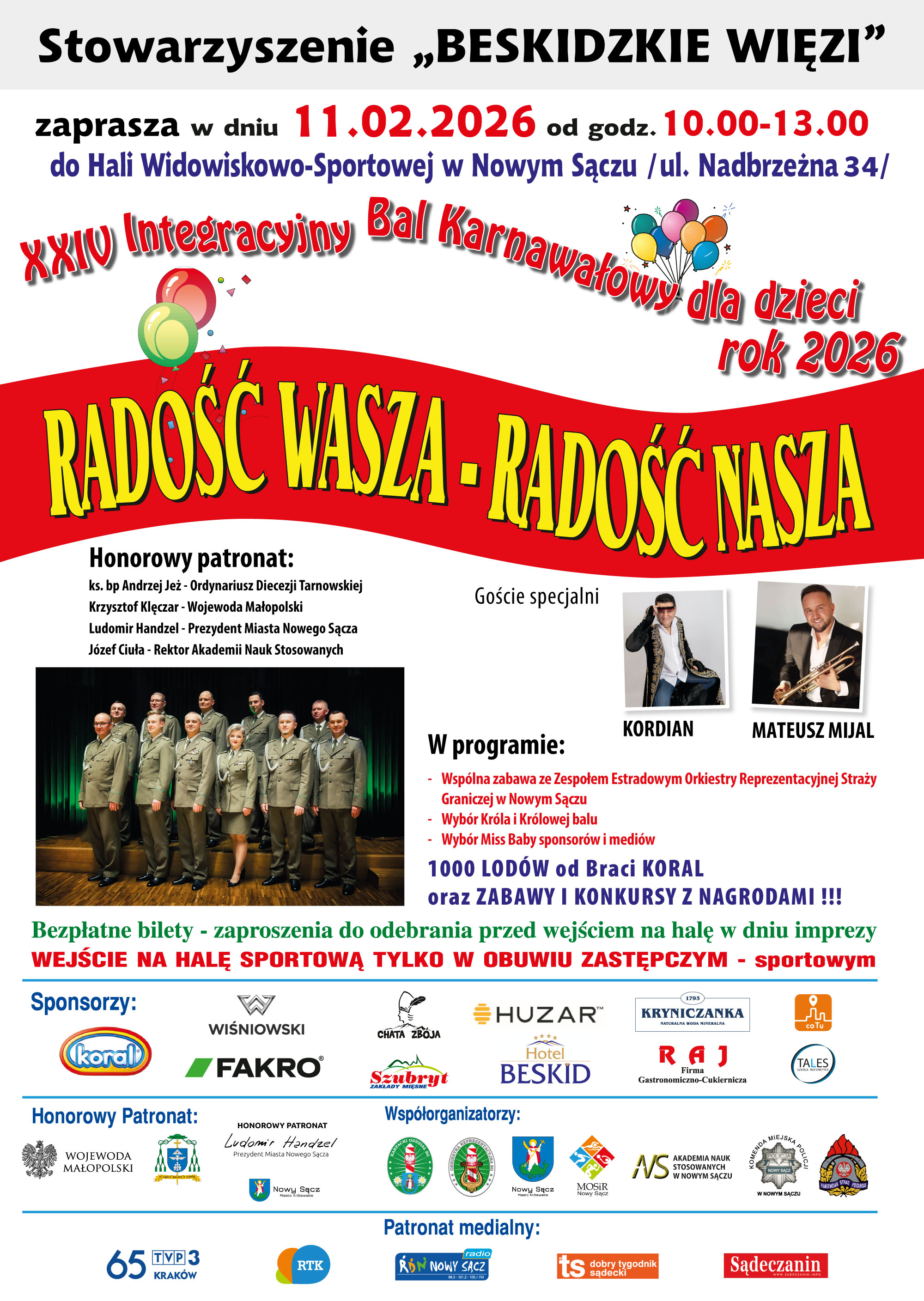 Wielka zabawa karnawałowa dla dzieci w Nowym Sączu. Hala pomieści tysiąc osób