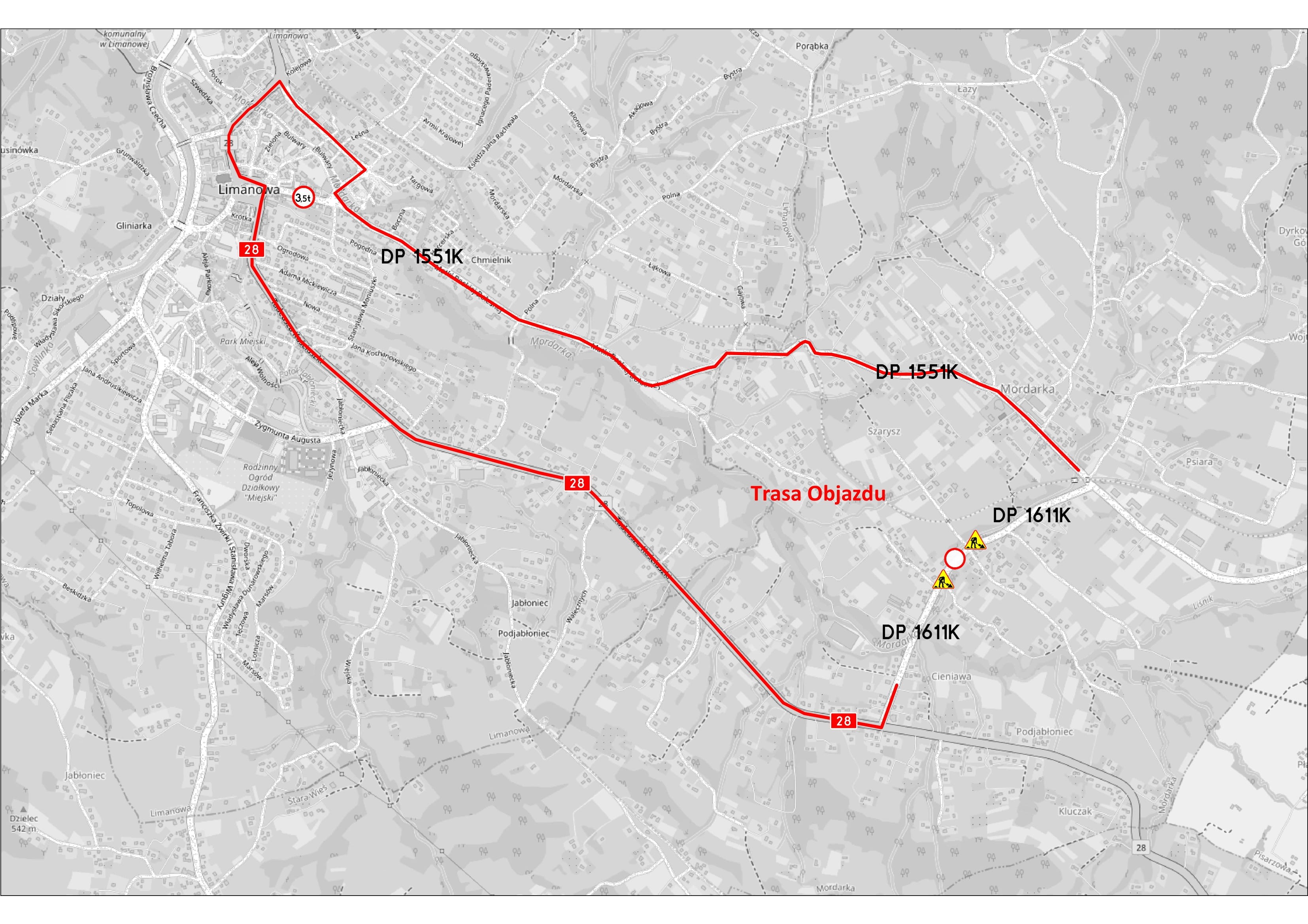 Kolejne utrudnienia związane z pracami kolejowymi. Droga w Mordarce zamknięta
