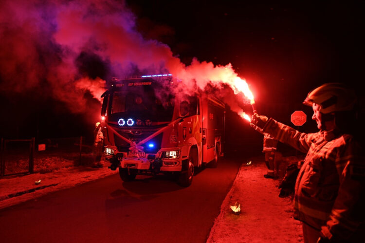 na zdjęciu: powitanie wozu w OSP Szczepanów / fot. brzesko.pl