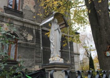 Kapliczka przy skrzyżowaniu ulic Matejki i Chopina w Tarnowie