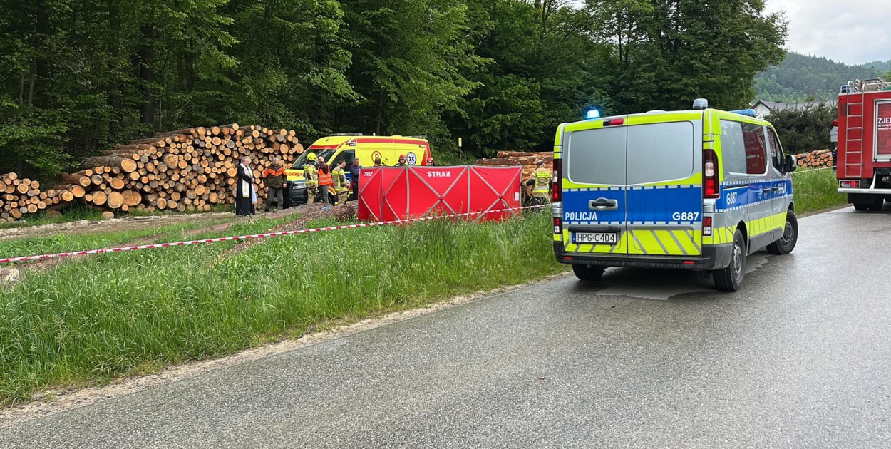 Tragedia w powiecie gorlickim. Nie żyje 17-letni motocyklista