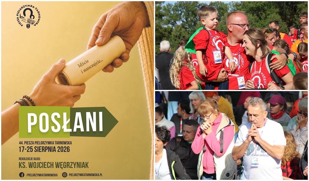 Plakat 44. Pieszej Pielgrzymki Tarnowskiej na Jasną Górę. „Idźcie i nauczajcie”