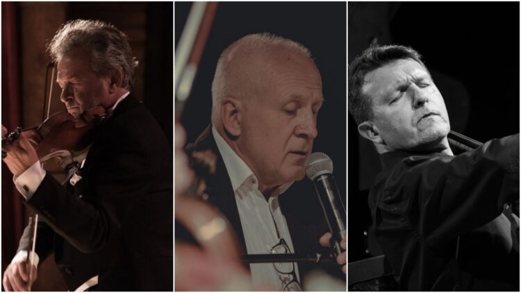 Na zdjęciu od lewej: Vadim Brodski, Waldemar Malicki, Tomasz Strahl/Fb Centrum Paderewskiego w Kąśnej Dolnej/fot. Kornelia Cygan