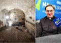 Krypta Ostrogskich jest teraz pusta. Stały tu zabytkowe sarkofagi, które są teraz odnawiane / Fot. ks. Sebastian Musiał