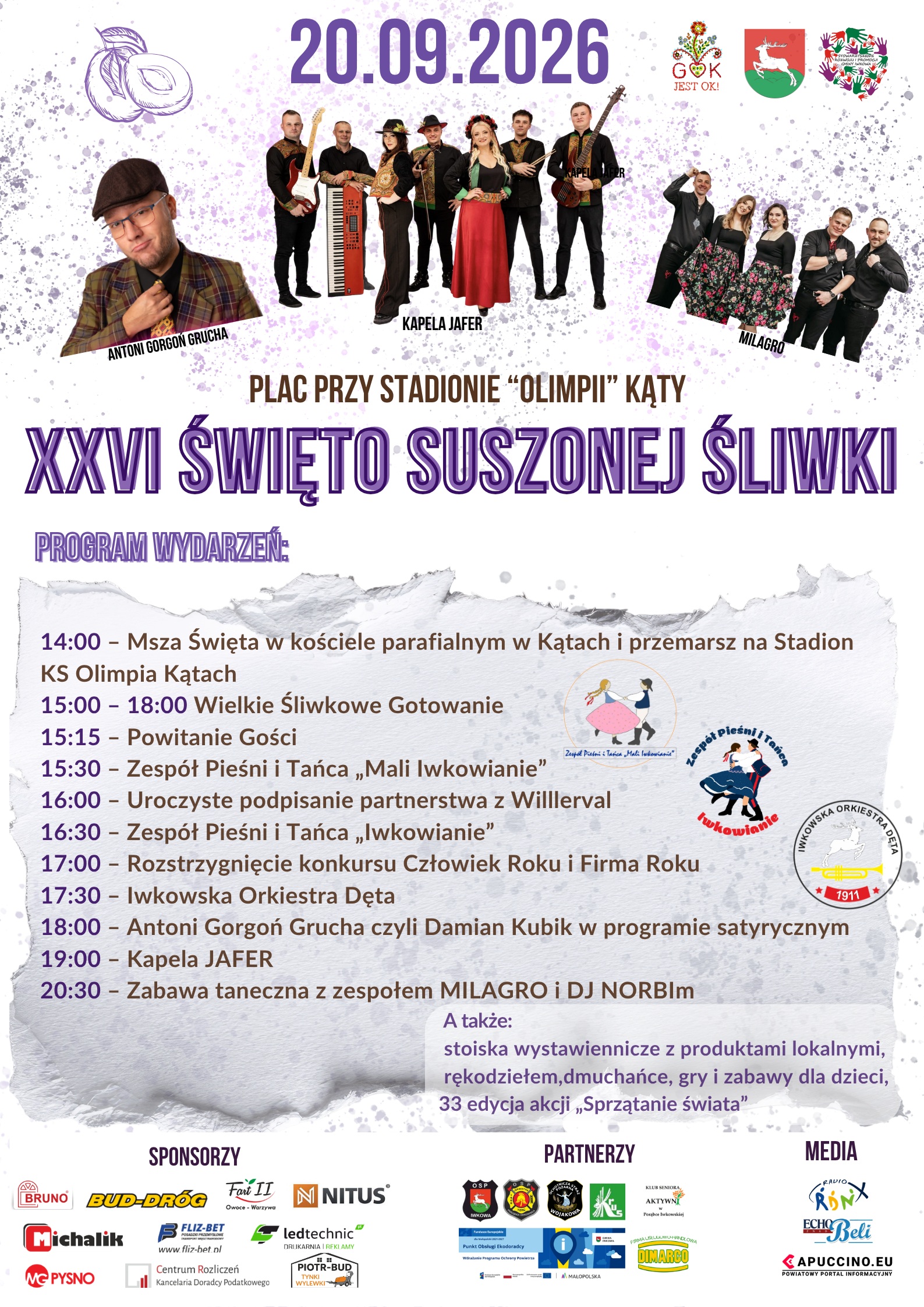Śliwka w roli głównej – w niedzielę nadajemy program ze Święta Suszonej Śliwki