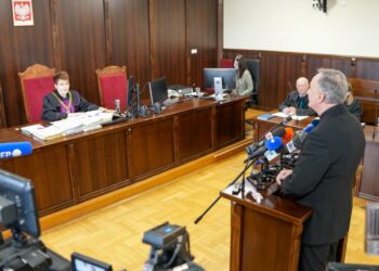 na zdjęciu: pierwsza rozprawa w sprawie (18.02.2026)