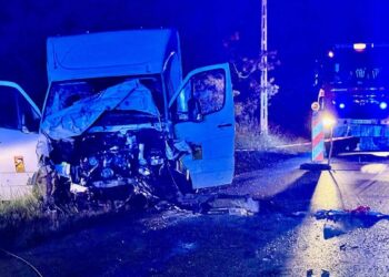 miejsce wypadku w sierpniu 2025r. - fot. Akena 24 / mielec.policja.gov.pl