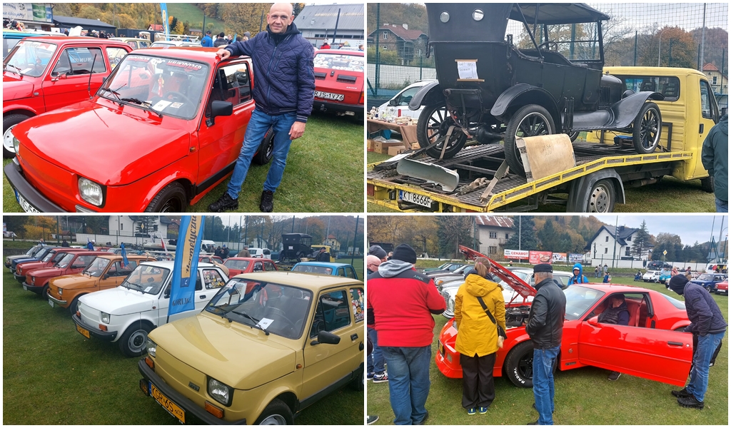 Retro klimat na Rytro Bazarze PRL. Były wspomnienia, zakup części i dzielenie się motoryzacyjną pasją [ZDJĘCIA]