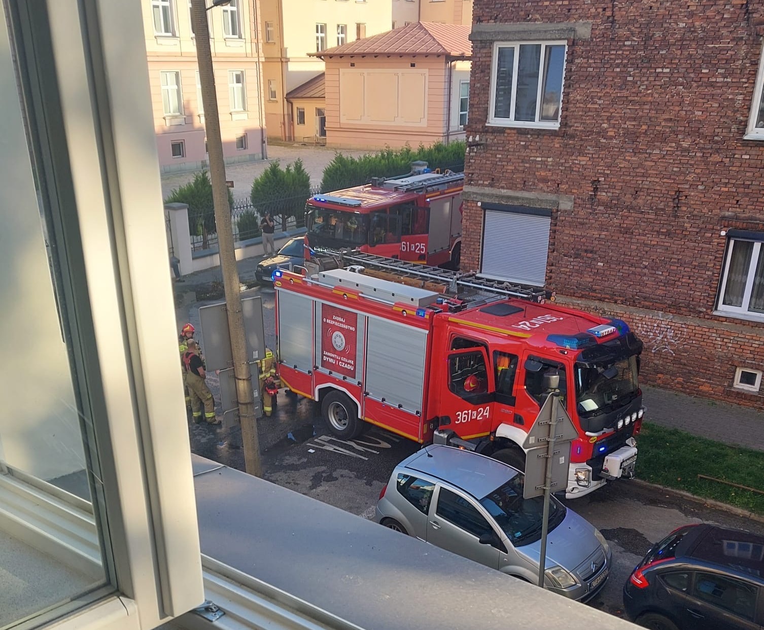 Pożar mieszkania w kamienicy. Konieczna była ewakuacja