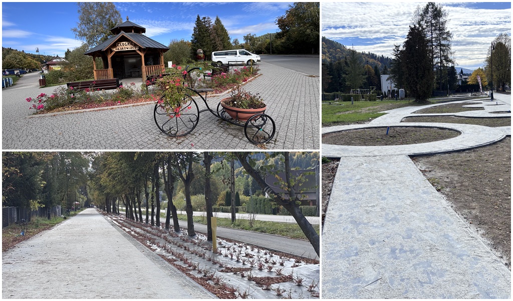 Promenada w Złockiem przechodzi metamorfozę. Będą nowe parki kieszonkowe i bramy wjazdowe do posesji [ZDJĘCIA]