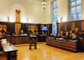 na zdjęciu: rozprawa przed Sądem Okręgowym w Tarnowie (styczeń 2025r.)