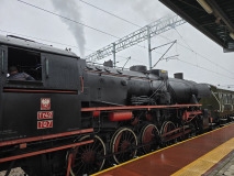 Pociąg retro w Tarnowie