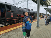 Pociąg retro w Tarnowie