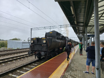 Pociąg retro w Tarnowie