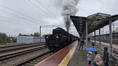 Pociąg retro w Tarnowie