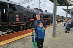 Pociąg retro w Tarnowie